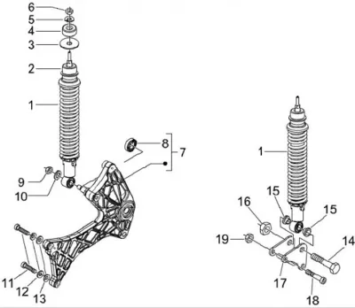 Rear shock absorber