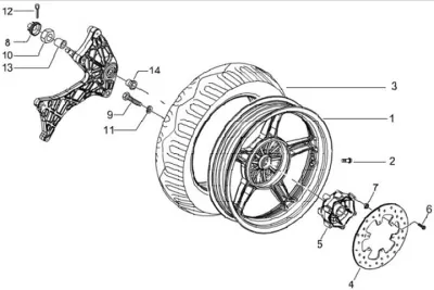 Rear wheel
