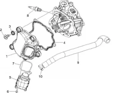 Tapa deflector cilindro