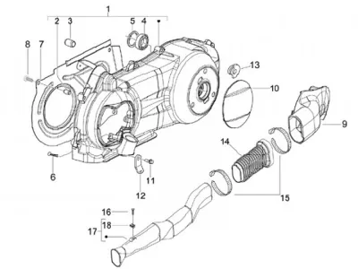 Engine casing cover