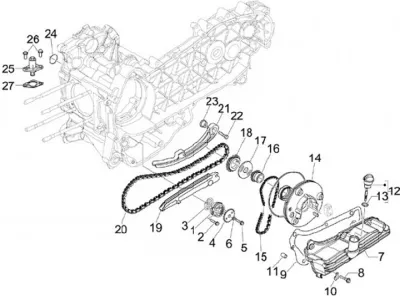 Oil pump - timing chain