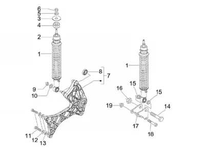 Rear shock absorber