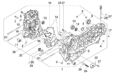 Carcasa de motor