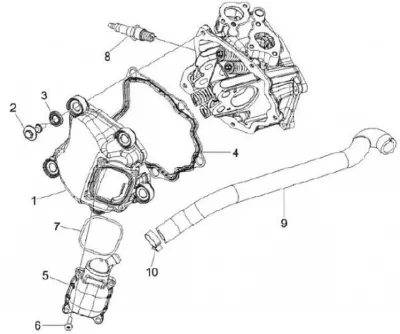 Tapa deflector cilindro