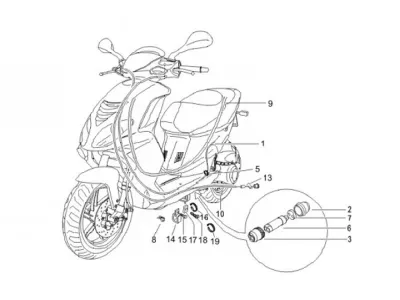 Throttle cable - speedo cable