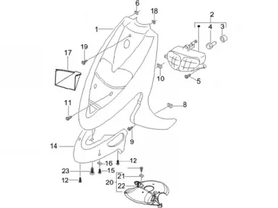 Legshield - headlight