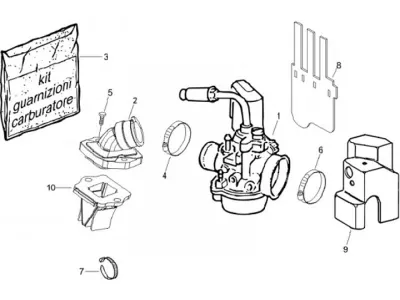Carburettor - intake manifold