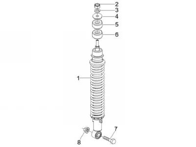 Rear shock absorber