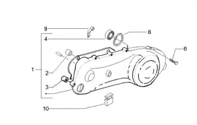 Engine casing cover