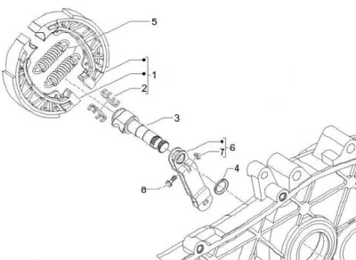 Rear brake shoes