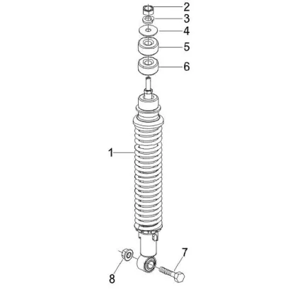 Rear shock absorber