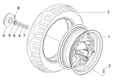 Rear wheel