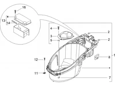 Compartiment pour casque