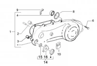 Couvercle carter moteur