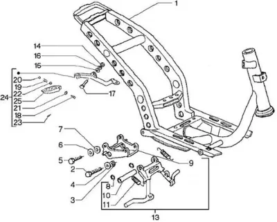 Chassis - centre stand