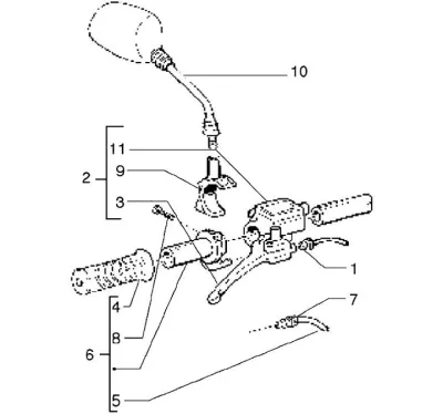 Brake master cylinder right