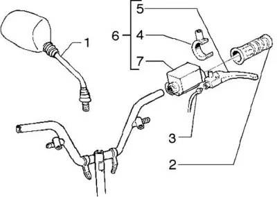 Brake master cylinder left