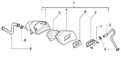 Secondary air housing (Euro 2)