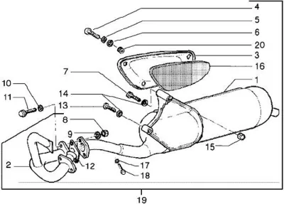 Exhaust with convertor