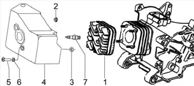 Tapa deflector cilindro