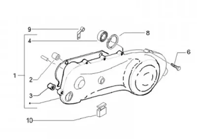 Engine casing cover