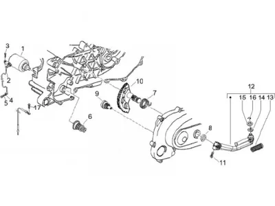 Starter motor - kickstarter