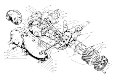 crankcase -cylinder