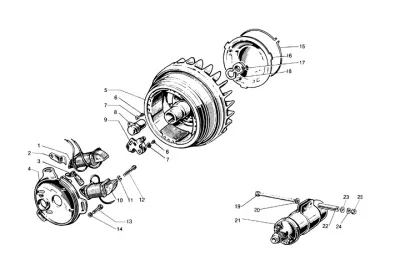 ducati 4-poles flywheel magneto