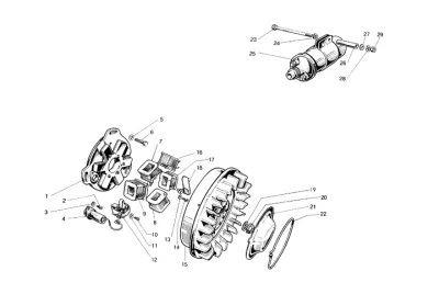 ducati 6-poles flywheel magneto