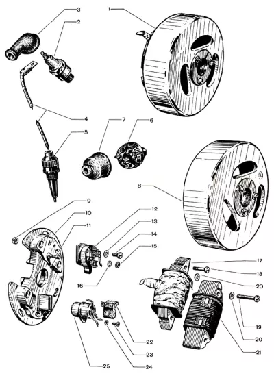Ignition with manual retard system (Filso)