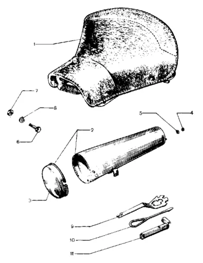 front seat, tools