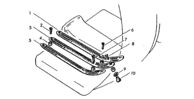 Footboard stripes (03.1959)