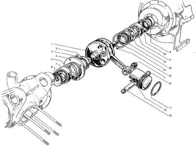 crankshaft, piston