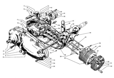 crankcase -cylinder
