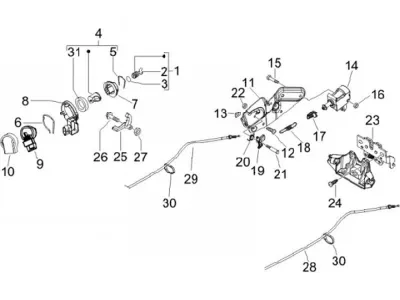 Lock set - ignition switch