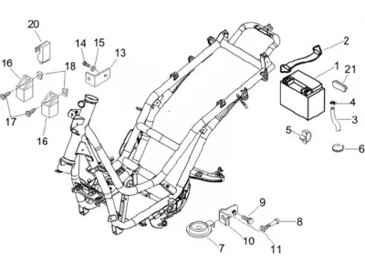Starter switch - battery - horn