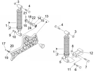 Rear shock absorber