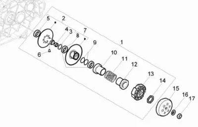 Rear pulley - clutch