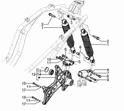 Rear shock absorber