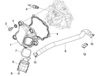 Tapa deflector cilindro