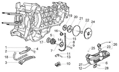 Oil pump - timing chain