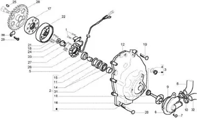 Stator - water pump