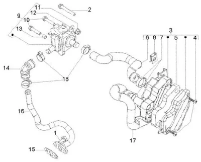 Secondary air housing
