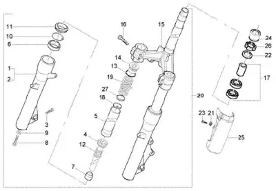 Fork - steering set