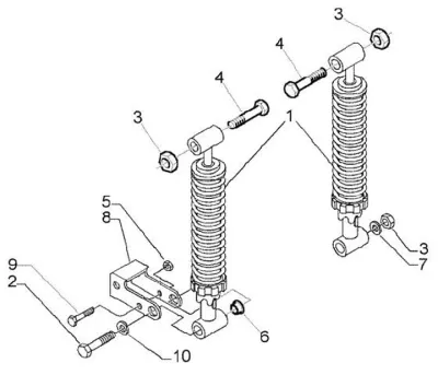 Rear shock absorber