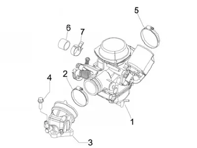 Carburatore - collettore aspirazione