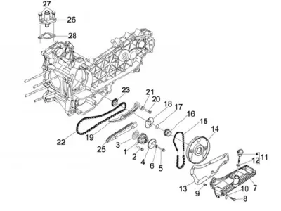 Oil pump - timing chain