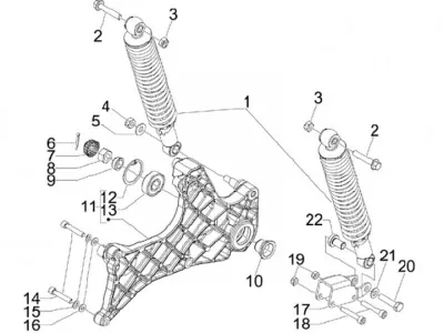 Rear shock absorber