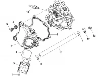 Tapa deflector cilindro