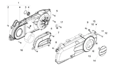 Engine casing cover